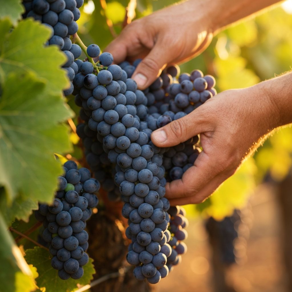 Cosecha de uvas en Mendoza